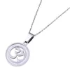 Collana con ciondolo induismo in acciaio inossidabile Collana con ciondolo in sanscrito per meditazione yoga Aum Om Ohm253A