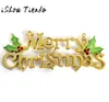 20cm Christmas Tree Decoration Shiny Merry Letter Card for Xmas Hanging Ornament Adornos De Navidad