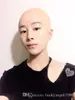 2018 قناع بشري جديد Crossdress Silicone أنثى قناع رأس للجنسين كوزبلوايين بدون شعر قناع رأس Monk Haird Barehead