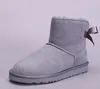 Hiver Australie Classique bottes de neige WGG bottes hautes en cuir véritable Bailey Bowknot femmes arc Genou Boot chaussures XMAS