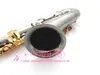 Japanska Suzuki Professionella prestanda Musikinstrument BB Tone Tenor Saxofon Brass Black Nickel Gold Sax Gratis frakt