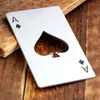 Poker Card Piwo Otwieracz do butelki Spersonalizowane Śmieszne Ze Stali Nierdzewnej Karta Kredytowa Otwieracza Karta Pików Bar Narzędzia