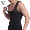 Protyn Mężczyźni Boobs Kompresja Oddychająca Mesh Moob Kamizelka Shaper Tummy Trymmer Odchudzanie Koszula Top Corset Gynecomastia Shaper Shaper