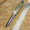 Mict ut121 121 Transparent tanto D/E blade black pink green handle double action Hunting Folding Pocket Knifes with tool Adru