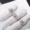 Victoria Wieck Jóias de luxo feitas à mão Prata esterlina 925 Corte redondo RosaSafira branca CZ Diamante Gemstones Cor Mulheres Anel aliança de casamento