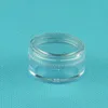 ネイルアートスパイス収納ボトルのための5gの透明なプラスチック製サンプル容器小さい丸いクリームボトルLX1104