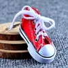 Creative Canvas Shoes Designer Key Chain Cell Phone Charms Sneaker Handväska Pendant Keyring KeyChain for Adult Child Jewelry Gift