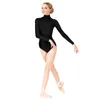 Ensnovo Women Gymnastics Leotard Ballet Dancewear Lycra Leotard Ballet Female Dancewear Long Sleeve Lady Bodysuit Tights