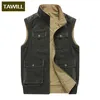 Tawill Fashion Mäns Ripped Denim Vest Distressed Ärmlös Jeans Jacka för Man Black Waistcoat Plus Size M-8XL 9959