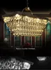 Amerikaanse kristallen kroonluchters lichten armatuur retro kristallen kroonluchter led licht huis binnenverlichting land vintage hangende lampen