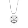 Collier pendentif rond blanc en acier inoxydable poli miroir en forme de coeur pour gravure Laser colliers à faire soi-même femmes enfants cadeau