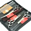 7.0Inch Meisha Kappers Dieren Schaar Set voor Grooming Japan 440C Professional Hair Snijden Dunning Gebogen Pet Shears HB0083