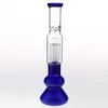 Blue Glass Smoking Pipe Bongs with Ash Catcher 6 Armtree Percolatos oil rigs dabrigs 2018 Newest Fashion Water Pipes Glass Hookahs Free Ship