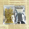 100st Clear Aluminium Foil Bag Silvery Metallic Plastic Packaging Baggies Pouch for Food Tea Candy Cookie Baking Tobacco Herb