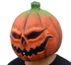 Halloween pumpa huvud latex mask cosplay kostym tillbehör rolig mask fest pranks unisex mask gratis frakt