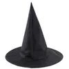 Halloween Czarownica Hat Masquerade Czarny Czarodziej Kapelusz Dorosłych Kid Cosplay Costume Akcesoria Halloween Party Wizard Cosplay Prop