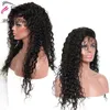 360 Lace Frontal Wig Curly Lace Front Human Hair Wigs Pre Plocked With Baby Hair Brazilian Remy Bleached Knot Full End