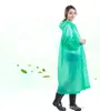 Långt bruk Rain Coat Women Eva Transparent Raincoat Poncho Portable Environmental Light Raincoat Hot Sale C217