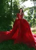 Red Ball Gowns Beads Crystals Wedding Dresses Custom Made Sweetheart Puffy Bridal Dress Vestidos Bridal Wedding Gown Cheap