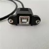 90 gradi ad angolo retto Mini USB B maschio a USB B femmina cavo dati montaggio a pannello con viti per stampante