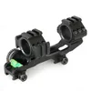 Ny Ankomst Rifle Scopes Mount Dubbelring Passar 21,2 mm Rail med Side Rail Black Color CL24-0188