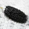 Brazilian Deep Wave Micro Loop Human Hair Extensions 100g 1g / s 100s 100% Remy Human Hair Extension Micro Link Mänskliga hårförlängningar