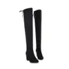 Alionashoo High Quality Plus Big Size 34-48 Black Pink High Heel Sexy Over The Knee Thigh Autumn Winter Women Boots