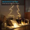 2 Set Fairy Lights 8 Modes String Lights Battery Operated Twinkling 60 LEDs Fairy String Lights 20FT Copper Wire Firefly Light