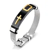 Bracelets de montre en acier au titane pour hommes Bracelet crucifix en gros Vente chaude Bracelets pour hommes avec prix d'usine