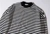 Oversized Men T-Shirt Crew Neck Striped Casual Longlines Sleeve T-Shirts Long Plain Tee Shirt Street Wear