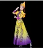 New design long Mongolian Dance clothing ethnic minority dress Chinese performance Folk Dance apparel Stage wear fancy Costumes for Singers