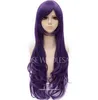 Charming roxo cabelos claros onda longa Layered Nozomi Tojo Cosplay peruca de cabelo