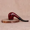 Mini marteau d'impression en résine rouge, pipe, coffret cadeau à l'ancienne, ensemble de fumage incurvé.