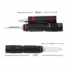 3 in 1 Outdoor Self Defence Tactical Pen Flashlight Security Protection Glass Breaker Knife LED Torch Pen Light Camping Hiking Multi Tool