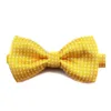 Vendita calda farfallino per bambini moda bambino bowknot cravatta punto onda colletto in tinta unita fiore T3G0077