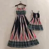 Mama and Me Mother Daughter Dress 2017 Summer Girls Clothing Flower Bohemia Style for Mom Daughter Baby Family Matching Outfits3652112