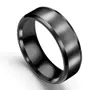 8 mm szerokość ze stali nierdzewnej matowy palec pierścieni dla mężczyzn srebrny złoty czarny zaręczynowy pierścień obrączkowy hip hop biżuteria punkowe prezenty