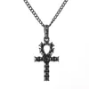 Out Chains Croix Colliers Pendentif Or Argent Plaqué Matériel CZ Égyptien Clé de Vie Pendentif Collier Hommes Femmes Hip Hop Bijoux