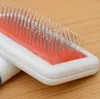 hot sale Red Puppy Hair Brush Cat Dog Grooming Pet Gilling Brush Soft Slicker Comb For Dogs Quick Clean Tool Pet supplies a826