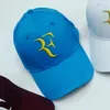 Nuevos Hombres Summer Cool Mesh Caps Roger Federer RF Tenis Fans Gorras Cool Summer Baseball Mesh Net Trucker Tenis Deporte Gorras