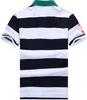 Fashion Striped Polo Shirts for Men Summer Spring Cotton Male Sport Polos Short Sleeve Business Tshirt Top Navy Blue Green Red Siz4124997