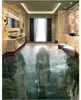 Оптовая продажа-пользовательские фото пол обои Fairyland Peak Cliff гостиная ванная комната 3D напольное покрытие кирпич самоклеящийся пол декор живопись