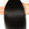 Cheveux raides brésiliens avec fermeture à lacet Couleur naturelle Bundles de cheveux humains droits avec fermeture Extensions de cheveux humains droits brésiliens