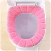 Offre spéciale confortable velours corail salle de bain siège de toilette couverture lavable Closestool Standard citrouille motif doux coussin