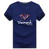 camiseta fashion diamante co homens roupas femininas casual camiseta de manga curta masculina designer de marca camisetas de verão