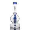 blu arm tree bong bong di vetro a sfera dritta drum bottom dab rig bong di vetro gratuito