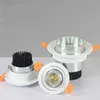 السوبر مشرق 7W / 10W / 15W عكس الضوء COB LED دوونلايتس المضادة للانبهار تركيبات راحة السقف أسفل الأضواء دافئ / بارد / الأبيض الطبيعي