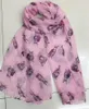 2018 Nouvelle mode mignon lapin imprimé écharpe femme lapin à imprimé animal wrap châles écharpe hijab 6 couleur entier 10pcslot 6506458