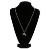 Hip Hop Iced Out Micro Pave Zircon Styrofoam Cup Pendants Necklaces Bling Bling Jewelry with 24 inch Rope Chain