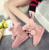 Plus size Warm Women Snow Boots Cute Suede Winter Shoes Fur Ball Mid-Calf Boots Female Boots Non-Slip Snow Casual Shoe